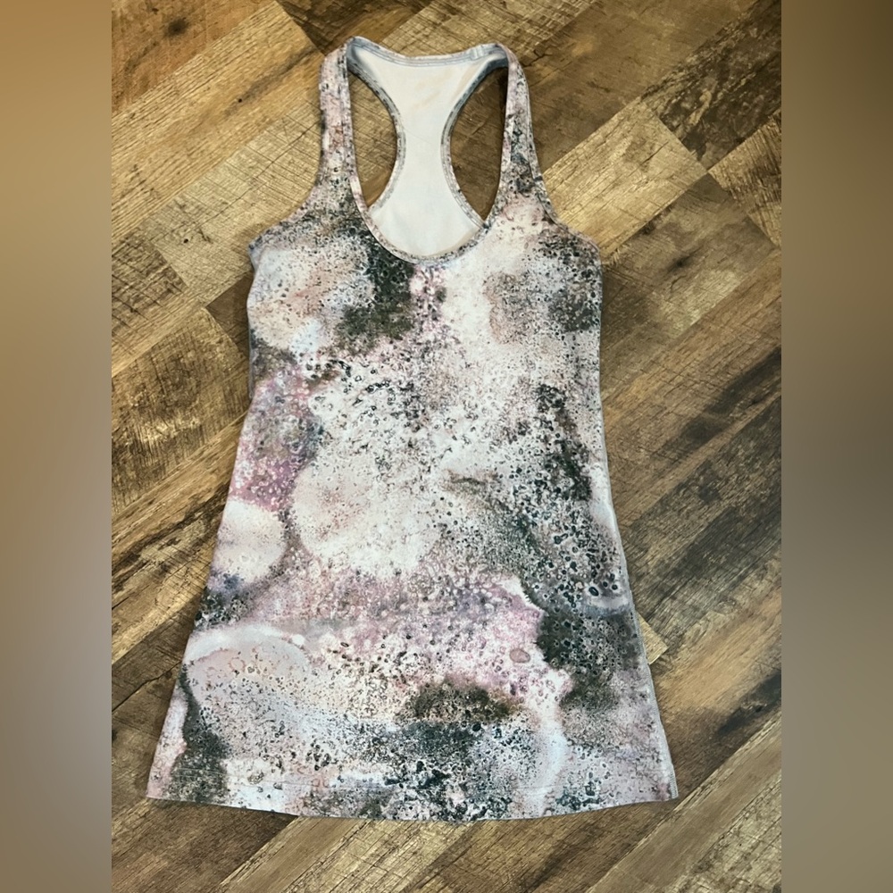 Lululemon Sugar Crush Multi  Racerback- Pink, White, Gray